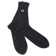 Fred Perry Black Classic Laurel Wreath Socks