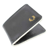 Fred Perry Black Coated Billfold Wallet