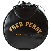 Fred Perry Black Tonal Classic Barrel Bag