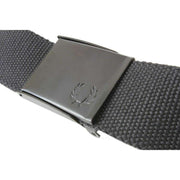 Fred Perry Black Webbing Branded Belt