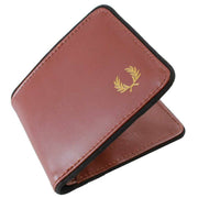 Fred Perry Brown Coated Billfold Wallet