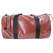 Fred Perry Brown Tonal Classic Barrel Bag