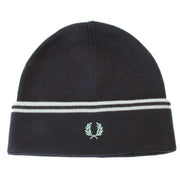 Fred Perry Navy Twin Tipped Merino Wool Beanie