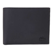 Lacoste Black Classic Small Folding Wallet