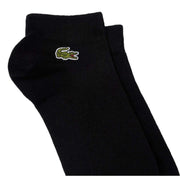 Lacoste Black Monochrome Sport 3 Pack Trainer Socks