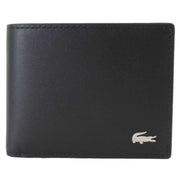 Lacoste Black Small Billfold ID Wallet