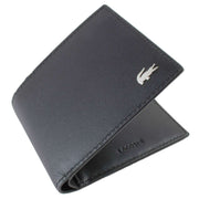 Lacoste Black Small Billfold ID Wallet