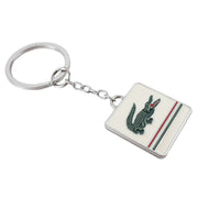 Lacoste Black Small Billfold Wallet and Key Ring Set