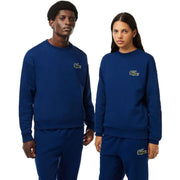 Lacoste Blue Loose Fit Croc Badge Sweatshirt