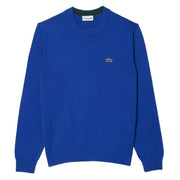 Lacoste Blue Organic Cotton Crew Neck Sweatshirt