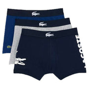 Lacoste Navy Croc Waist 3 Pack Trunks