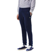 Lacoste Navy Slim Fit Organic Cotton Fleece Jogging Bottoms