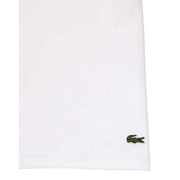 Lacoste White Cotton Jersey Signature Print T-Shirt