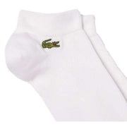 Lacoste White Monochrome Sport 3 Pack Trainer Socks