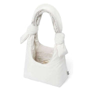 Lefrik White Biwa Puffy Mini Shoulder Bag