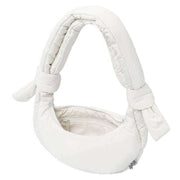 Lefrik White Biwa Puffy Mirco Shoulder Bag