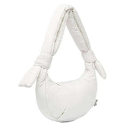 Lefrik White Biwa Puffy Mirco Shoulder Bag