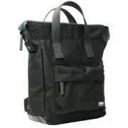 Roka Black Bantry B Small All Black Recycled Canvas Backpack