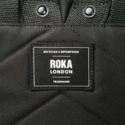 Roka Black Bantry B Small All Black Recycled Canvas Backpack