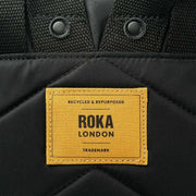 Roka Black Bantry B Small All Black Recycled Nylon Backpack