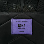 Roka Black Bantry B Small All Black Recycled Nylon Backpack