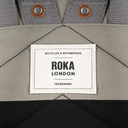 Roka Black Bantry B Small Creative Waste Two Tone Recycled Canvas Backpack