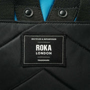 Roka Black Bantry B Small Creative Waste Two Tone Recycled Nylon Backpack