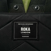 Roka Black Bantry B Small Creative Waste Two Tone Recycled Nylon Backpack