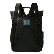 Roka Black Canfield B Medium All Black Recycled Nylon Backpack