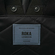 Roka Black Canfield B Medium All Black Recycled Nylon Backpack