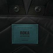 Roka Black Canfield B Medium All Black Recycled Nylon Backpack