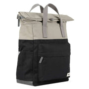 Roka Black Canfield B Medium Creative Waste Two Tone Recycled Canvas Backpack