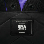 Roka Black Canfield B Medium Creative Waste Two Tone Recycled Nylon Backpack