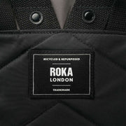 Roka Black Canfield B Medium Creative Waste Two Tone Recycled Nylon Backpack