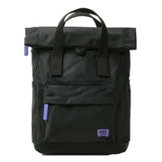 Roka Black Canfield B Small All Black Recycled Nylon Backpack