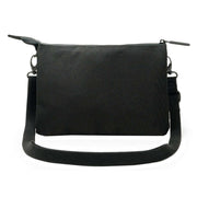 Roka Black Carnaby XL All Black Recycled Canvas Crossbody Bag