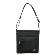 Roka Black Kennington B Medium All Black Recycled Nylon Crossbody Bag