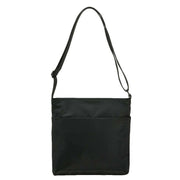 Roka Black Kennington B Medium All Black Recycled Nylon Crossbody Bag