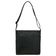 Roka Black Kennington B Medium All Black Recycled Nylon Crossbody Bag