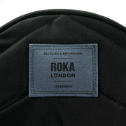 Roka Black Paddington B Small All Black Recycled Nylon Crossbody Bag