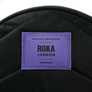 Roka Black Paddington B Small All Black Recycled Nylon Crossbody Bag