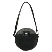 Roka Black Paddington B Small Creative Waste Two Tone Recycled Nylon Crossbody Bag