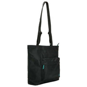 Roka Black Trafalgar B All Black Recycled Nylon Tote Bag