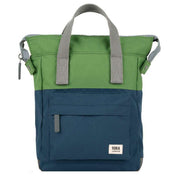 Roka Blue Bantry B Small Creative Waste Two Tone Recycled Canvas Backpack