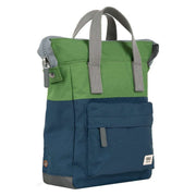 Roka Blue Bantry B Small Creative Waste Two Tone Recycled Canvas Backpack