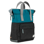 Roka Blue Bantry B Small Creative Waste Two Tone Recycled Nylon Backpack