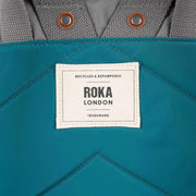 Roka Blue Canfield B Medium Creative Waste Colour Block Recycled Nylon Backpack