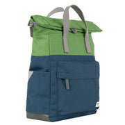 Roka Blue Canfield B Medium Creative Waste Two Tone Recycled Canvas Backpack