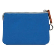 Roka Blue Carnaby Small Recycled Canvas Wallet