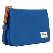 Roka Blue Carnaby Small Recycled Canvas Wallet